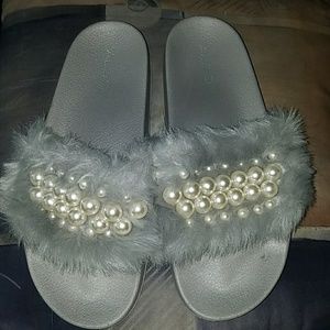 ALDO Fur Slippers